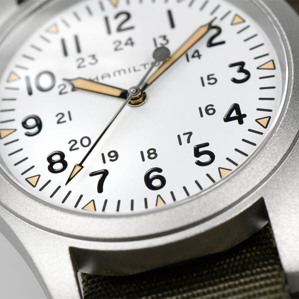 Khaki Field Manual 38 mm Stainless Steel